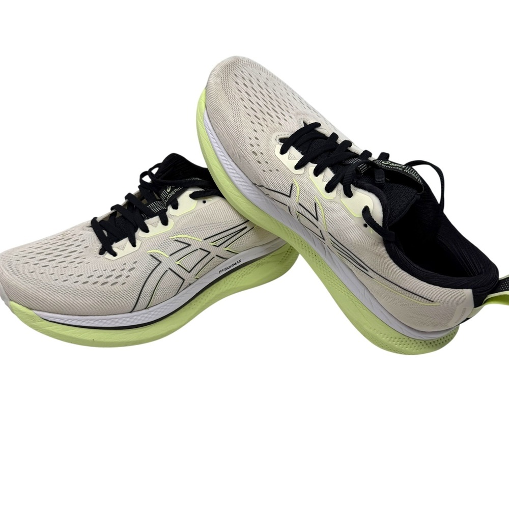 Asics Glideride Max Shoes Mens Birch Black Athletic Running Sneakers US 8.5